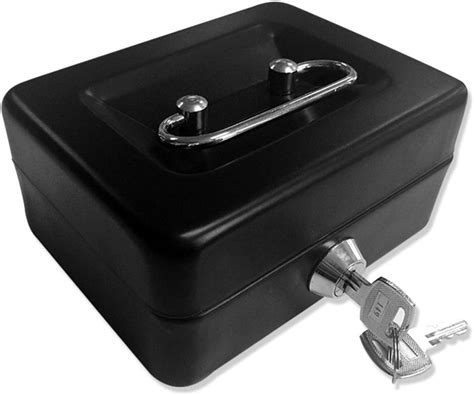 mney bank box steel dor|Amazon.com: Metal Locking Cash Box.